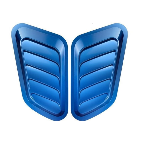 Fanoery Air Flow Intake Cover 2x Carbon Fiber Style Intake Scoop Turbo Bonnet Vents Hood