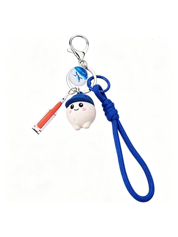 Artificer Crafted Cosmic Keychain with Accurate Moon Earth Copy Planetary Keyring Charm Ideal for Astrophysics Love