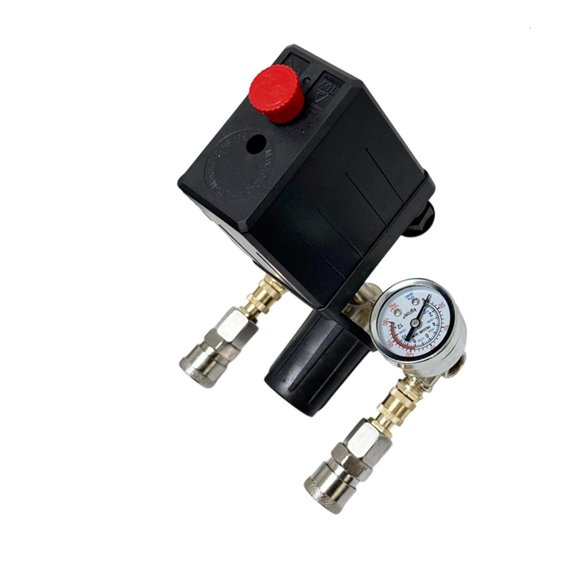 Fanoery Auto Control Air Compressor Pumps Parts High Flow Piston Structure Sealed Design 90-120PSI Pressure Switches
