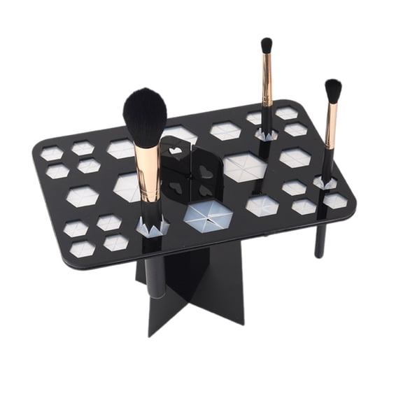 Fanoery Brush Dryer Holder Makeup Brush Drying Rack Organizer Cosmetic Brush Display Stand Shelf Tool Cosmetic Pen Acrylic Rack