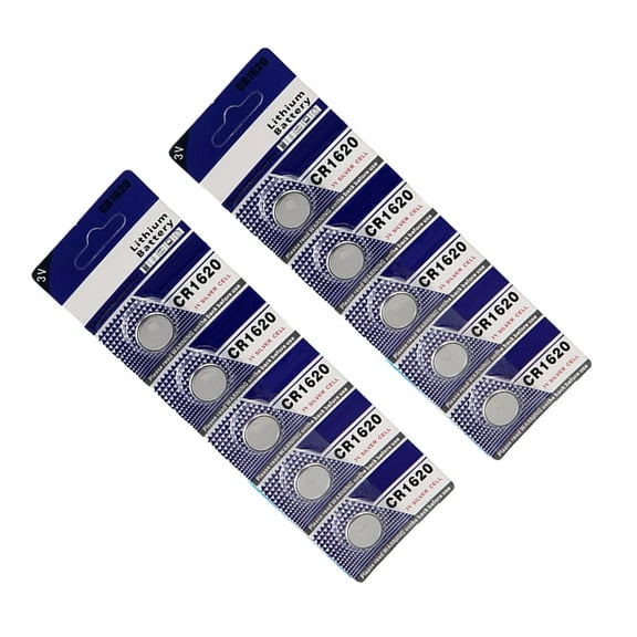 Fanoery CR1620 Button Cell Battery Lithium Battery for Watches, Calculators, Remote