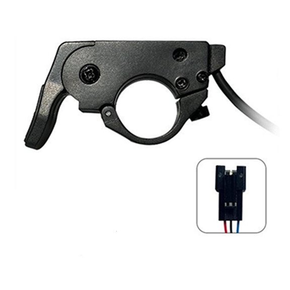Fanoery Cable Lead Motorcycle Thumb Lever Control with Quick Release, 3-Pin Connection, Left or Right Fit for Electric Assist Service Work