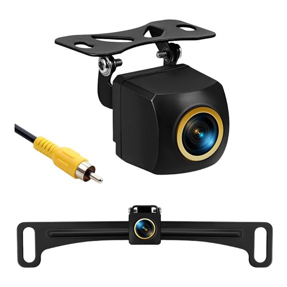 Fanoery Car Reverse Rear View Camera License Plate Waterproof Parking Backup Camera For US License Plate Bracket