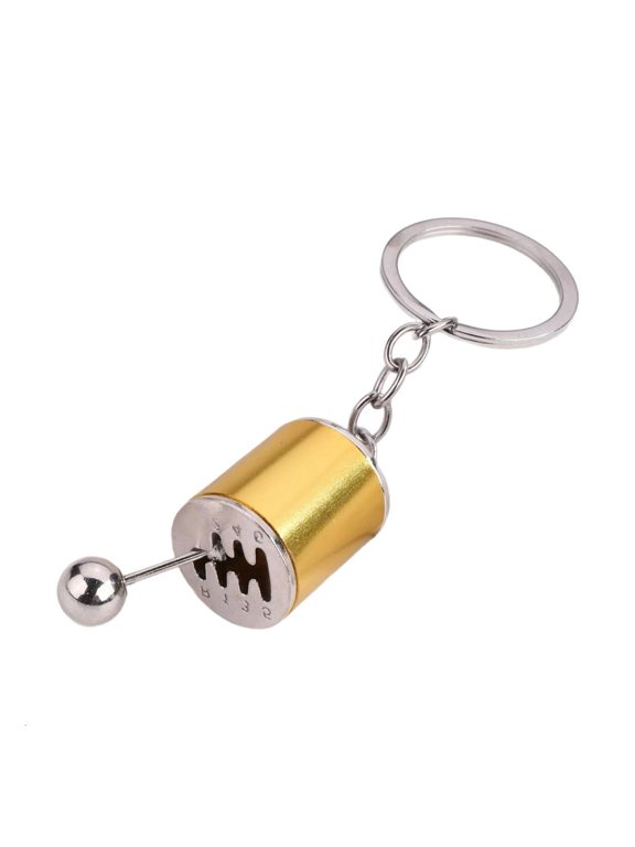 Creative Customizable Car Accessory Six Speed Gear Stick Knob Shifter Keyring Keychain In Modern Design for Motorcycles