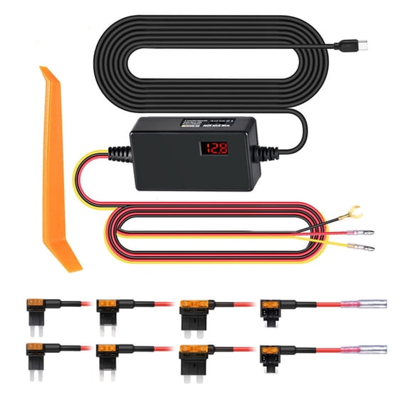Fanoery Dashboard Camera Hardwire set Vehicle Power Adapter Kit with Undervoltage Protection Ensuring Reliable Power Supply