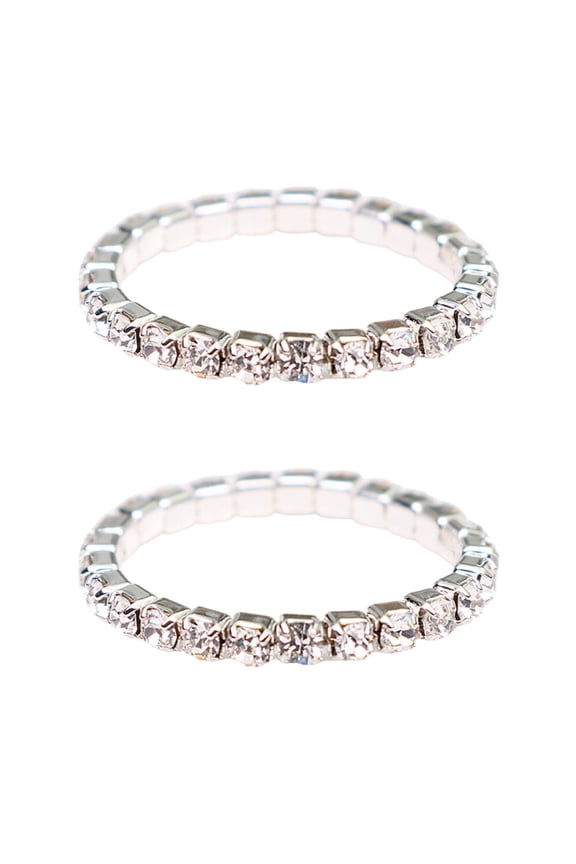 Fashionable Moissanites Stretch Rings Accessory Delicate Finger Rings for Women