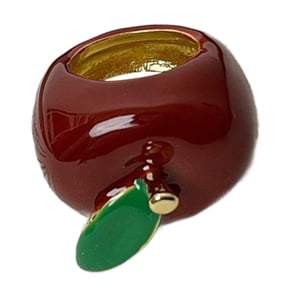 Fanoery Handmade Vibrant Strawberry/Apples Ring Lightweight and Comfortable Jewelry