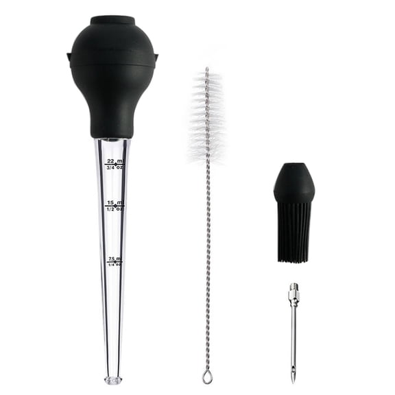 Fanoery Heat Resistant Turkey Baster Silicone Material for Grill Baking Kitchen Cooking