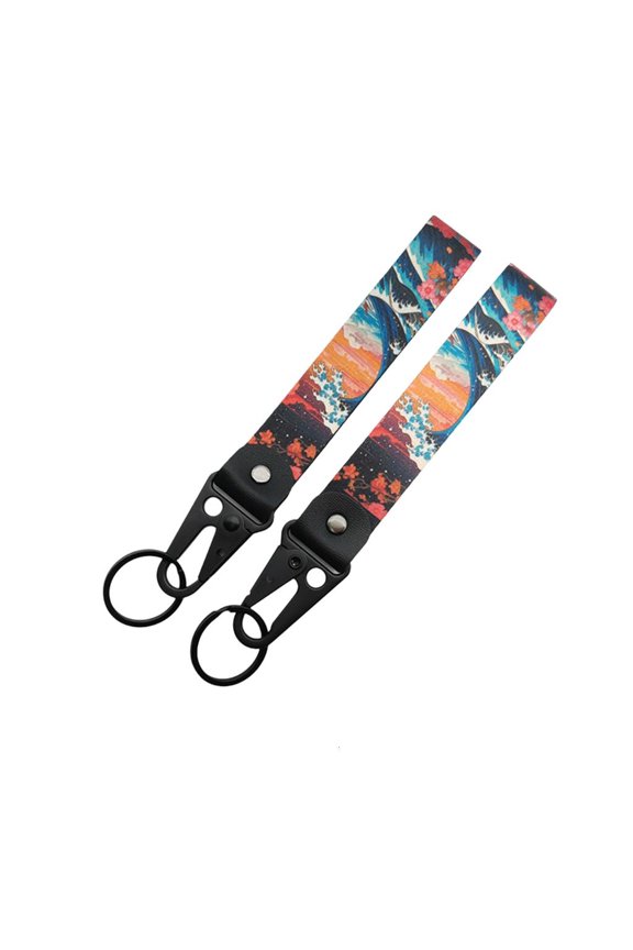 Key Holder With Unique Patterns Ideal For Travel Outdoor Key Rings Wriststrap