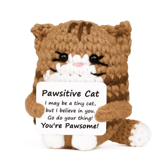 Fanoery Knitted Cats Doll Gift Ideal As Bedroom Or Automotive Decoration Present