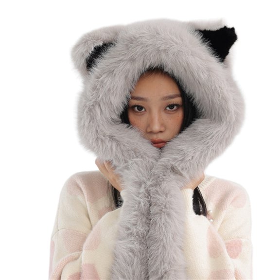 Fanoery Lovely Foxs Ear Winter Hat Outdoor Warmth and Comfortable Hat Plush Fashion Hat