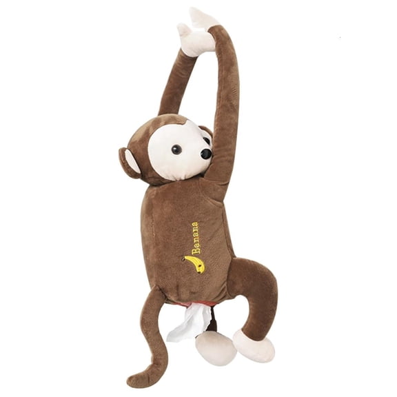 Fanoery Monkey Tissue Box Tissue Dispenser Cosmetics Tissue Box Napkin Box Paper Holder