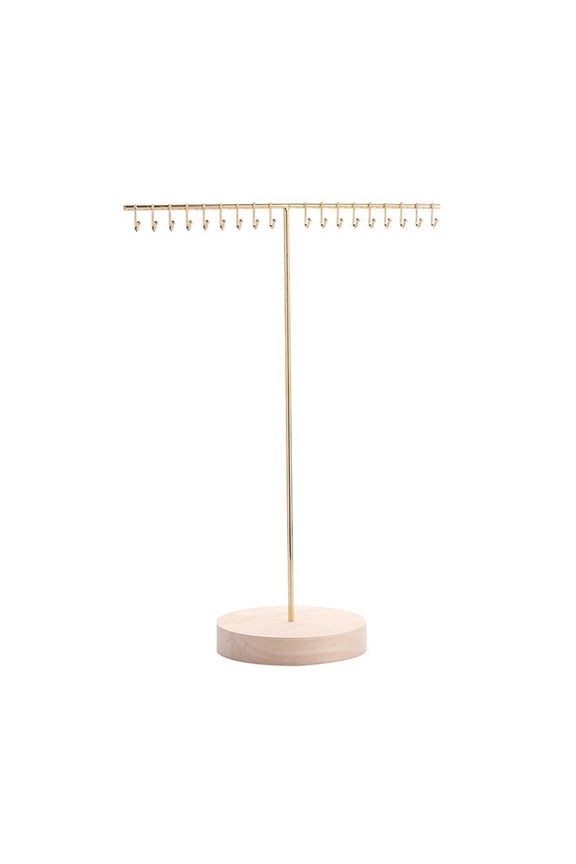 Multipurpose Alloy Necklace and Bracelet Organizers Clear Jewelry Stand with Hanging Rack Home Accessory Decoration