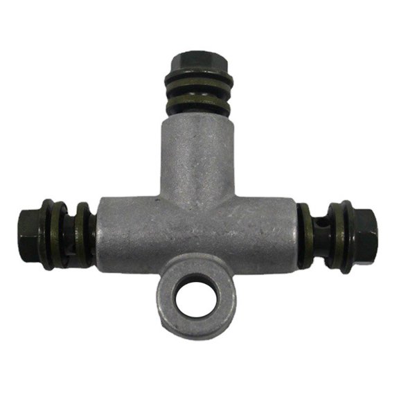 Fanoery Off Road ATVs Brake Hose Connector Adapter 3 Way Motorcycle Hydraulic Pipe Connect Tee Coupling Tubes Adapter 10mm Bolt