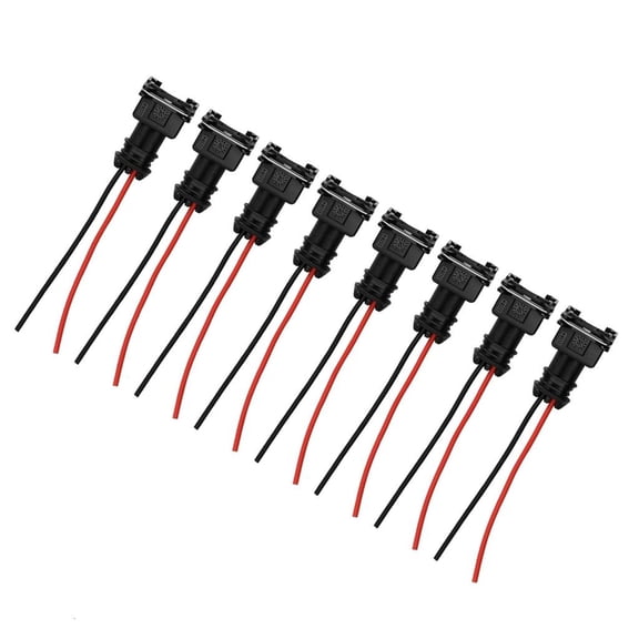 Fanoery Pack of 8 EV1 OBD1 Fuel Injectors connector Pigtail Wiring Clips for