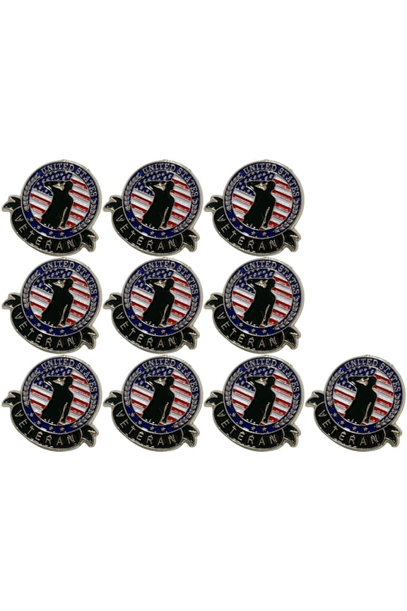 Patriotic Veterans Lapel Pins with Elegant Color Stylish Soldiers Wearable on Hats and Bags Decoration Accessory