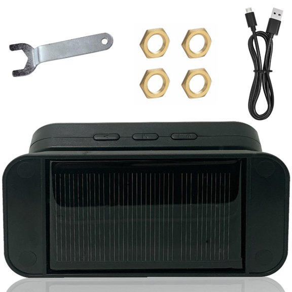 Fanoery Real Time TPMS Solar Charging USB Port ABS Tire Pressure Tracking System set