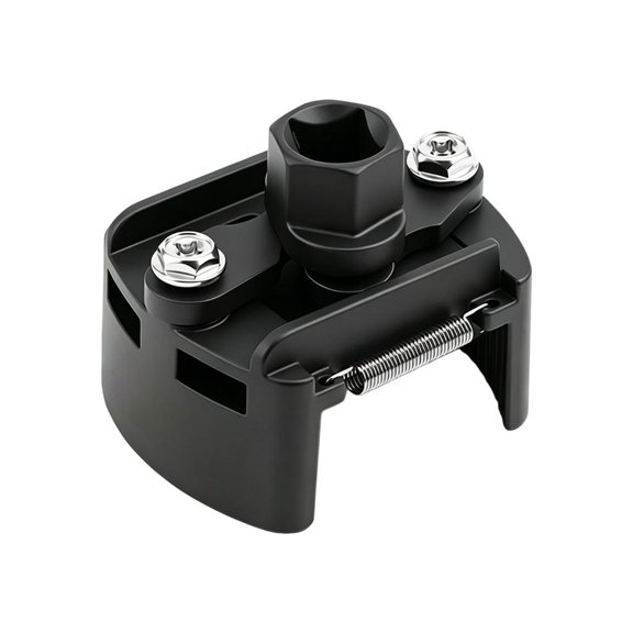 Fanoery U Shape Oil Filter Wrench Tool with Spring Grip, 1/2 In Square Drive for Routine Vehicle Care and Oil Change Use
