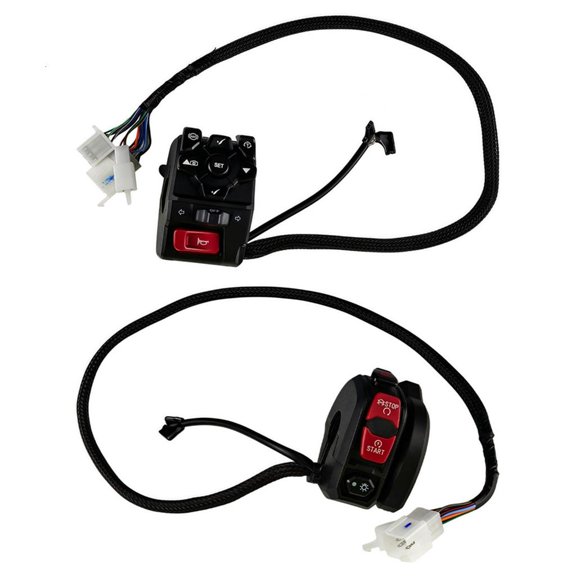 Fanoery Waterproof Motorcycle Handlebar Control Assembly Integrated Lighting Horn Turn Signal Controls