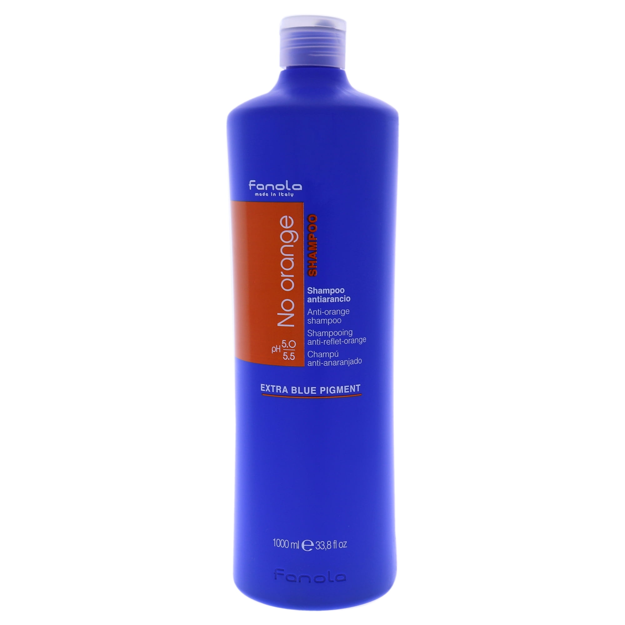 Fanola No Orange Blue Shampoo with Coconut Oil for Decolored Hair