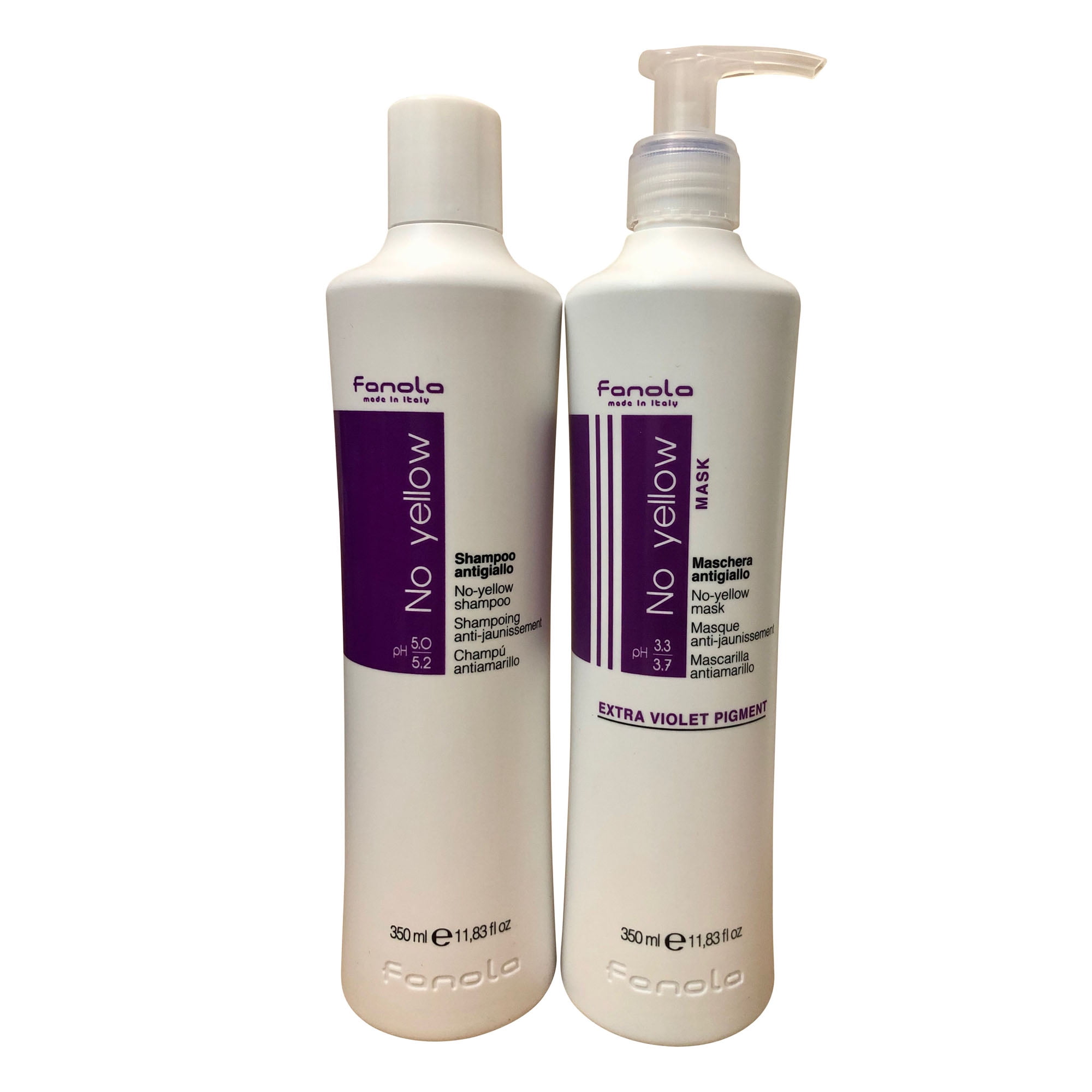 Fanola No Yellow Shampoo & Mask Set 11.8 OZ
