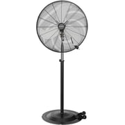30" Heavy Duty Industrial Floor Fan with Wheels, 3-Speed 9500 CFM High Velocity Standing Fan for Commercial and Garage - Aluminum Blades