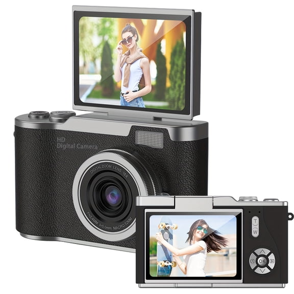 Fanruina 1080P HD Digital Camera, 2.8-inch Large LCD Screen, Rechargeable Design with 32G Memory Card, Supports Photo Shooting, Video Recording and Creative Selfies, Lightweight Portable Camera