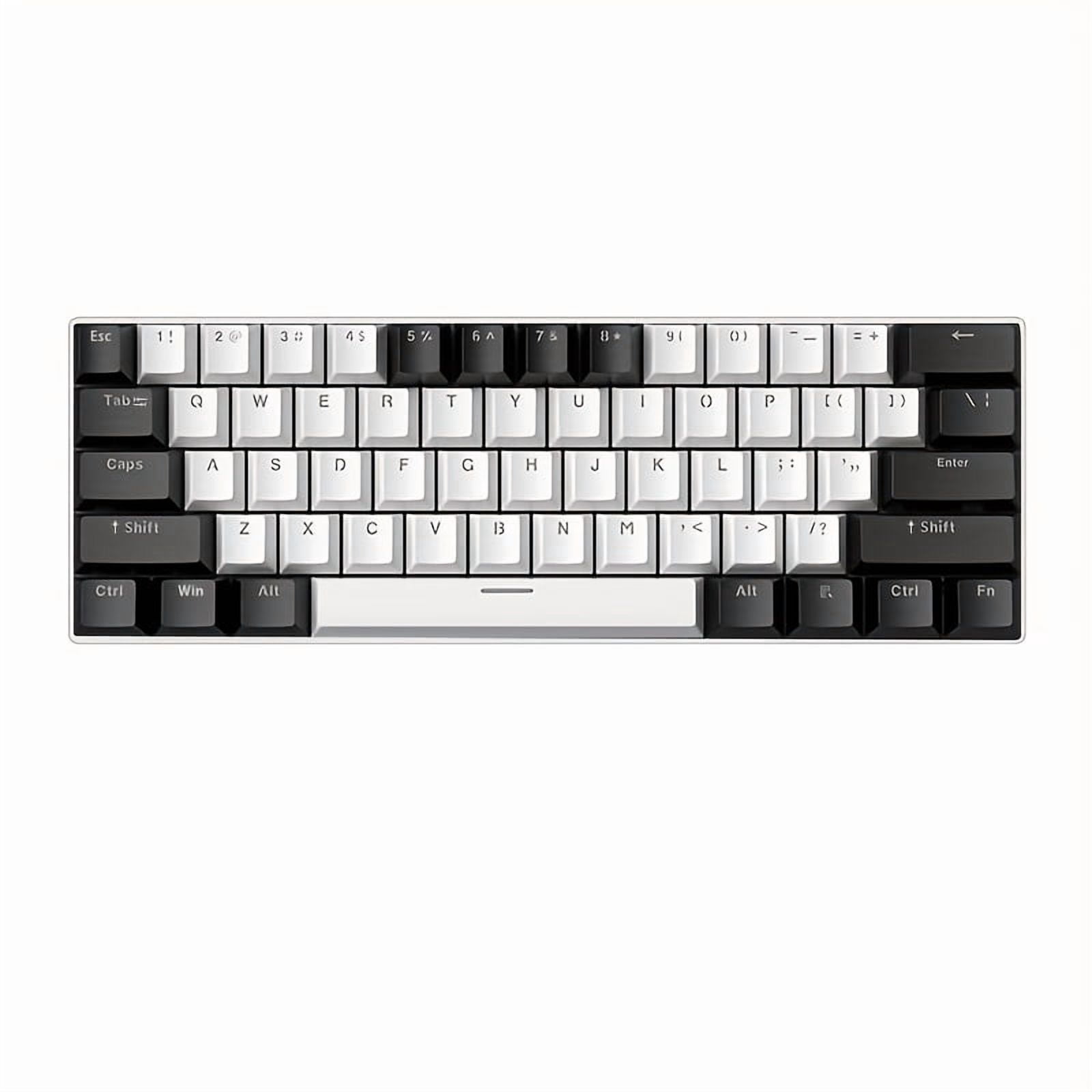 Fanruina Wired 60% Mechanical Gaming Keyboard, ultra-compact 61 keys layout with crisp blue switches