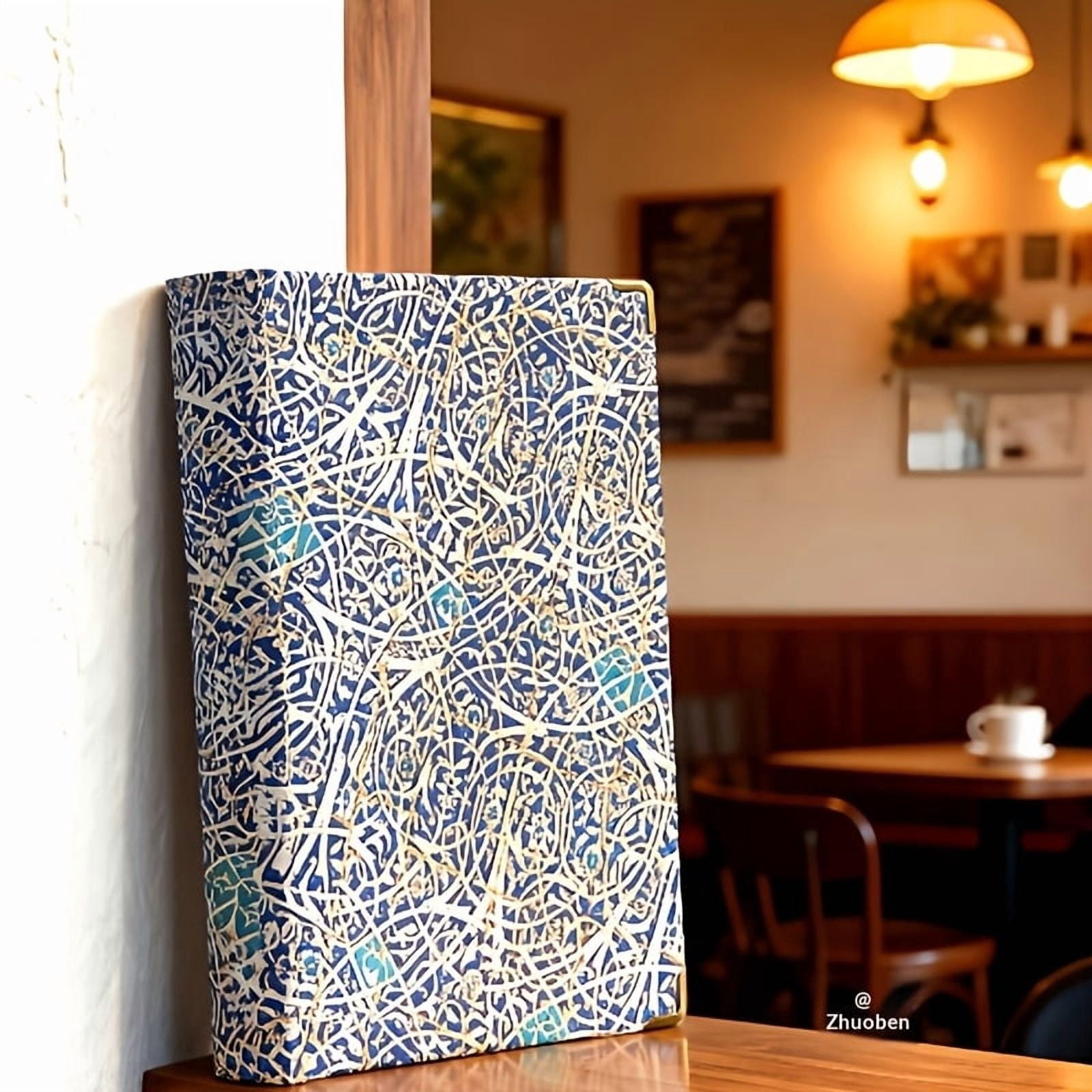 Fanruina vintage hardcover notebook for women with 388 pages, A5 size and thick blank kraft paper