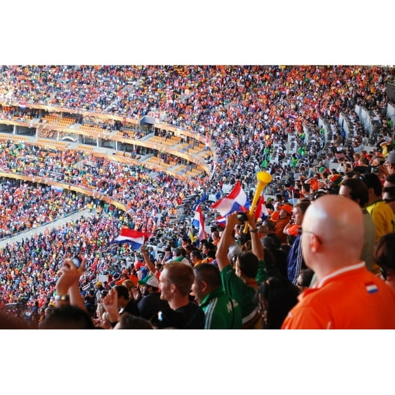 Fans Cheer During The Netherlands Vs. Denmark World Cup Soccer Match At Soccer City Stadium In Johannesburg South