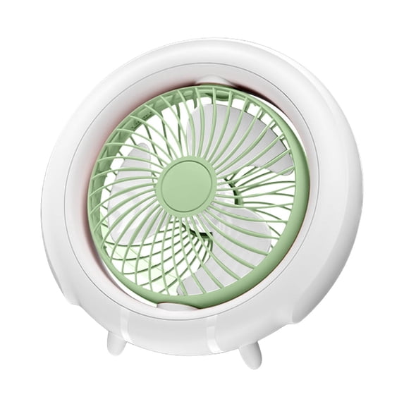 Fans on Clearance ASXITE Fans that Blow Cold,Desk Fan,Night Light Multi-function Circulation Fan Intelligent Hanging Stand Automatic Oscillating Head Electric Fan