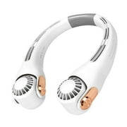 Fans on Clearance ASXITE Fans that Blow Cold,Neck Fans,Portable NeckFan Hands Free Bladeless 3 Speeds Adjustment Headphone Design Rechargeable USB Powered NeckFan For Outdoor Indoorr