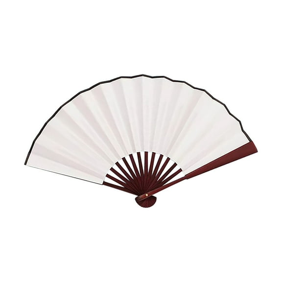 Where Them Fans at Ikeay "Elegant Blank Silk Folding Fan Versatile Accessory for Dance Performances And Themed Events A of to Any Occasion" Clacking Fan