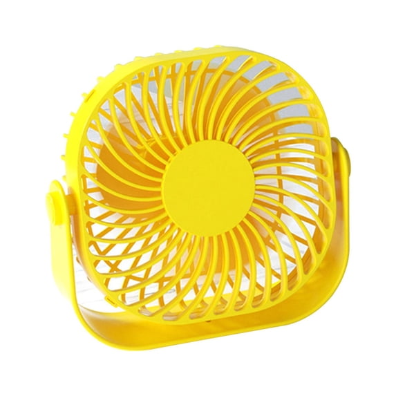 Fans on Sale and C1earance! Uhuya USB Desk Fan, Mini Fan Portable, 2 Speeds Desktop Table Fan, Plug In Power Fan, Rotation Strong Wind, Quiet Personal Small Fan for Home Desktop Office Travel Yellow