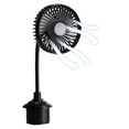 Fans That Blow Cold Air USB Powered Electric Vehicle Cooling Fan Cup Holder Fan. Support Three