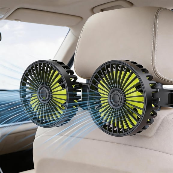 Fans for Backseat ,  Fans   that Blow Cold Air, Cooling USB  Seat 3 Speed 360  Rotatable Headrest Fan, Adjustable Clip  Rear Seat Air Fan