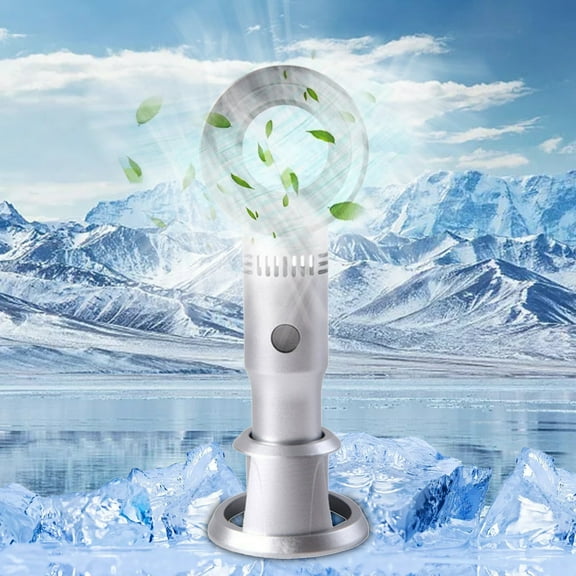 Fans on Clearance ASXITE Fans that Blow Cold,Handheld Fans,Leafless Mini Fan Handheld Portable USB Charging Gift Fan Handheld Fan