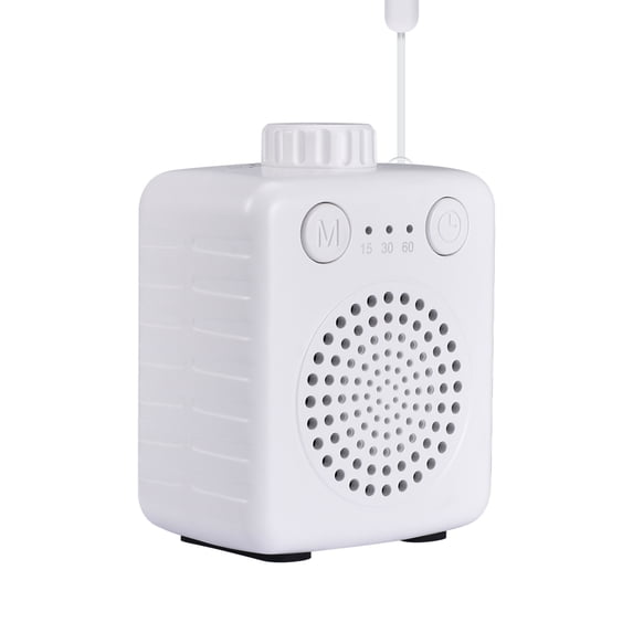 Fansbe Sleep Small Adults Sound Machine Travel Size, White Noise Machine Home Baby Portable(White)