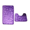 thumbnail image 1 of Fanshiluo 19.7"x31.5"&15.7"x19.7"Bathroom Rugs Sets 2 Piece With Toilet Rugs U Shaped Enlarge Thicken Bath Mat Set With PVC Non Slip Rubber Backing Microfiber Shag Rug For Bathroom Decoration on Sale, 1 of 2