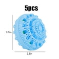 thumbnail image 1 of Fanshiluo 5PCS Clothes Antis-Winding Adsorption Hair Removal Cleaning Ball Reusable Hair Remover Washing Machine Hair Catcher Laundry Ball Dryer Ball For Clothing, 1 of 9