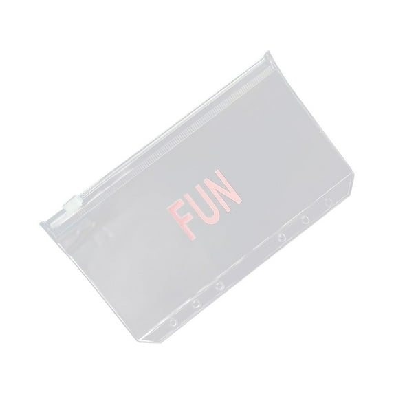 Fanshiluo A5 1-12 MONTHS Storage Folder Cash Planner Binder Pocket Decorative Student Monthly Zipper Bag Cash Budget Envelope