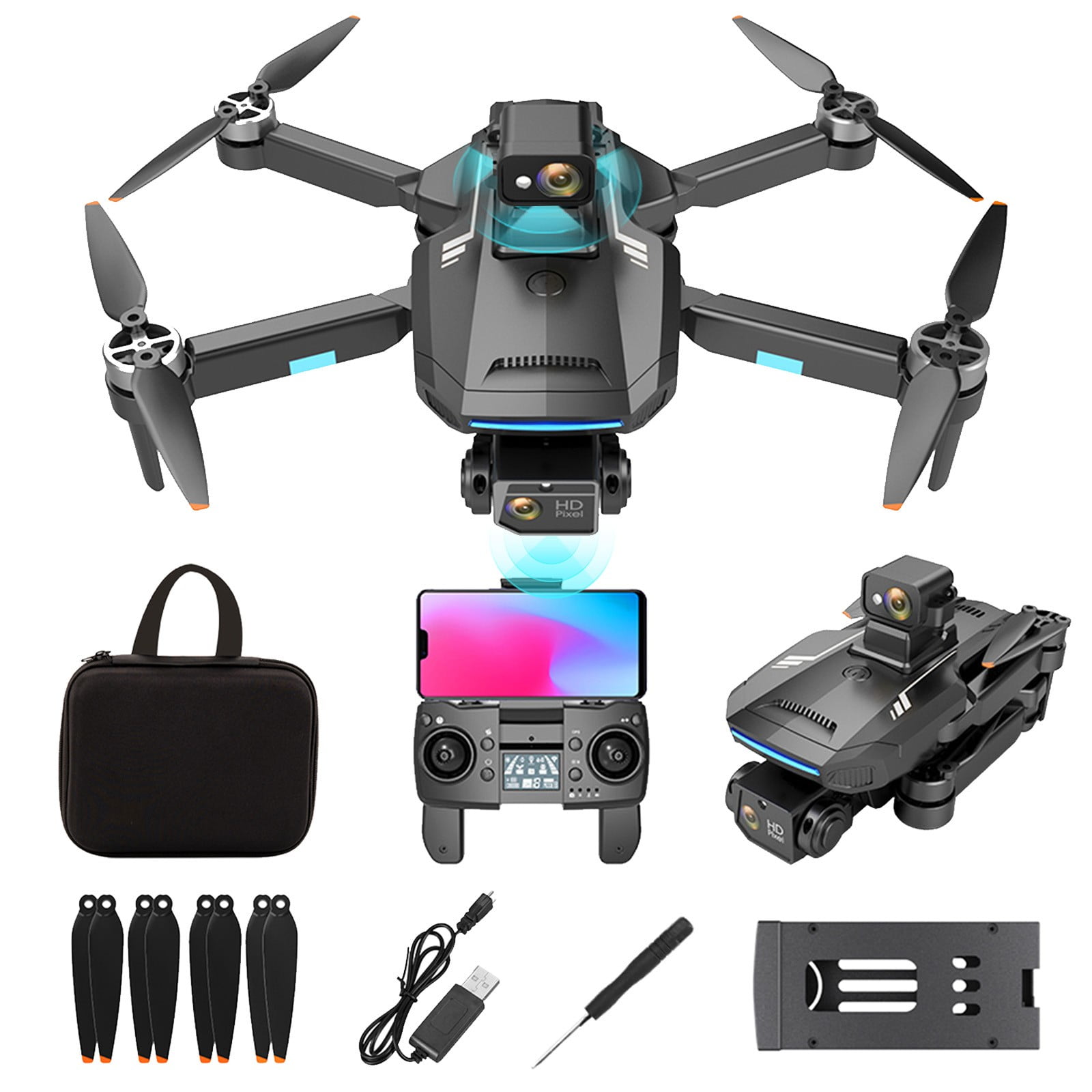 Fanshiluo Drone with Camera for Adults GPS Drone With 4K Camera For ...