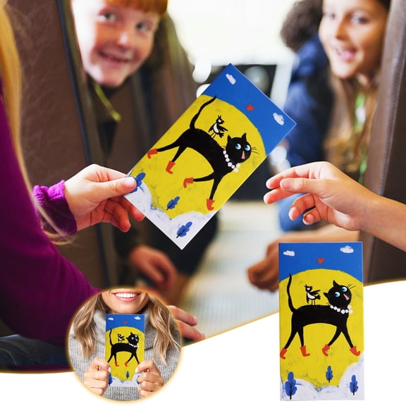 Fanshiluo Envelope Explosion Jump Box Surprise Red Envelope Gift Box Valentine's Day Gift Paper Box DIY Folding Jump Box 2PC