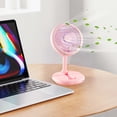 thumbnail image 1 of Fanshiluo Foldable USB Rechargeable Handheld Small Fan With Cell Phone Stand Desktop Fan, 1 of 8