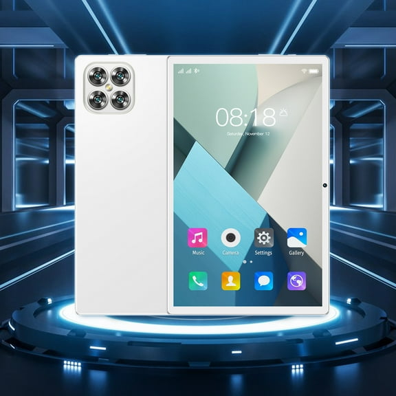 Fanshiluo K11 10.1-inch Ultra-thin Android Tablet with 10 Core Processor, 2GB RAM and 16GB ROM, 5G Dual WiFi, IPS HD Screen, Dual SIM, Voice Call, 6000mAh Battery(White)