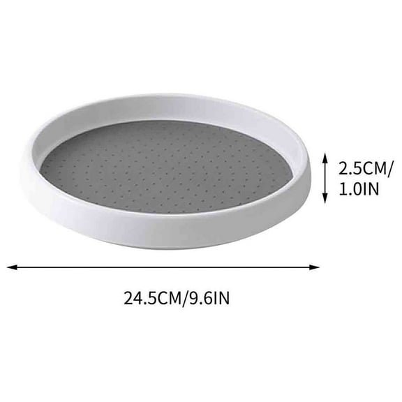 Fanshiluo Kitchen Non-Slip Rotating Storage Tray, Seasoning Rack Storage Rack Tray, Multifunctional Turntable Rack For Cabinet, Pantry Organization And Storage, Kitchen, Fridge, Bathroom