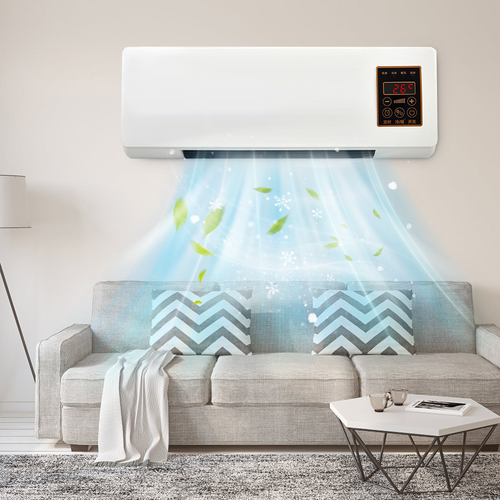 Fanshiluo Small Wall Air Conditioner, Wall Mounted Air Conditioner
