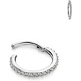 Fansing 316L Surgical Steel Zirconia Piercing Rings For Daith Helix