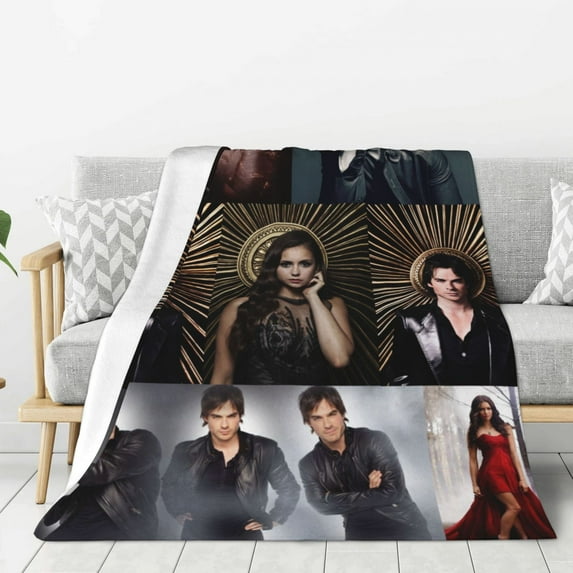 Fanstasy Vampire Diaries Thick Blanket Cozy Soft Fuzzy Anti-pilling Flannel Throw Blanket Warm Sofa Bed Blanket 40"x30" For Adult Teen Kids
