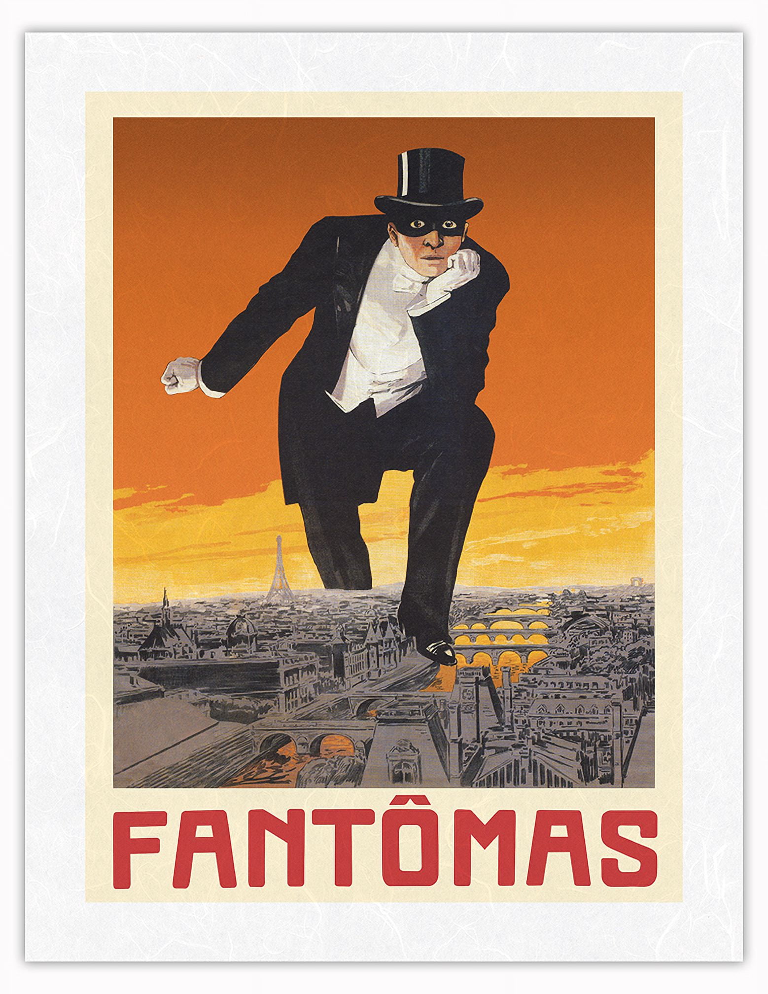 Fantômas Silent Film Crime Serial Starring Rene Navarre Vintage